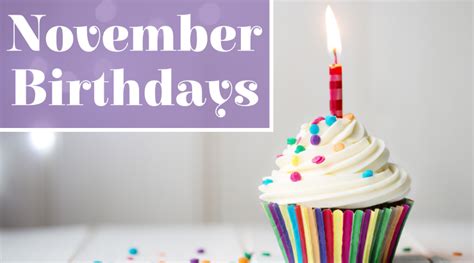 November birthdays - wpn updated - Celebration Advisor - Wedding and Party Network Blog