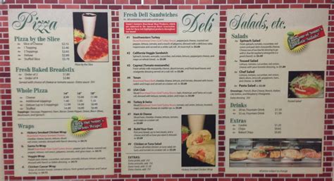 Menu at IU Health University Hospital Cafeteria, Indianapolis