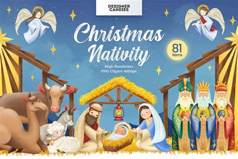 nativity scene - Clip Art Library