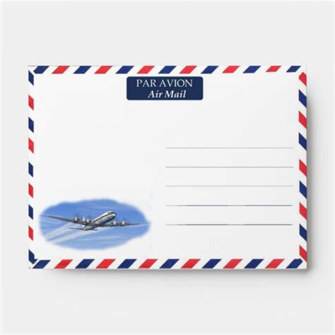 Vintage Air Mail envelope | Zazzle.com