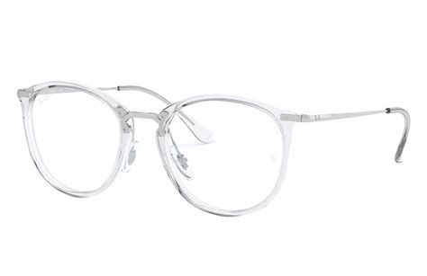 Ray-ban Eyeglasses Rb7140 Man Silver Frame Multicolor Lenses 51-20 in 2021 | Clear glasses ...