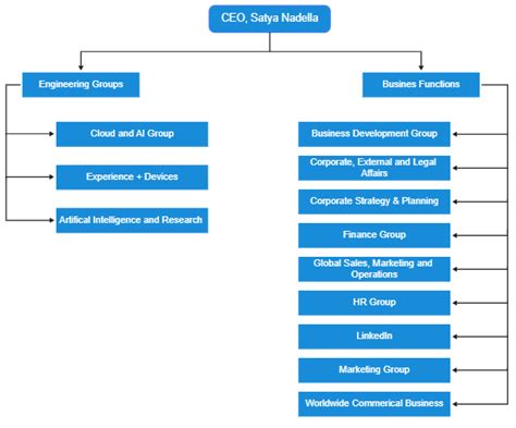 Microsoft Organizational Chart Template