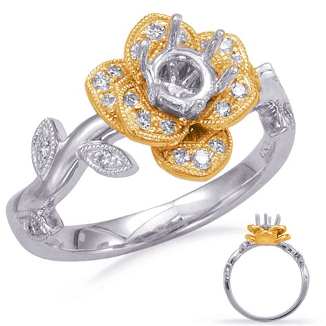 18 karat white gold Classic Halo Diamond Engagement Ring - Michael Herr Diamonds & Fine Jewelry