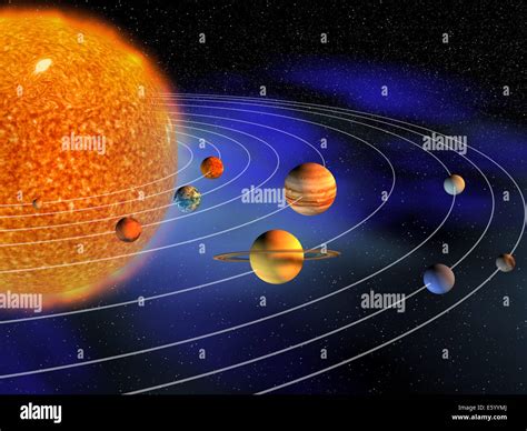 Planets Solar System Illustration