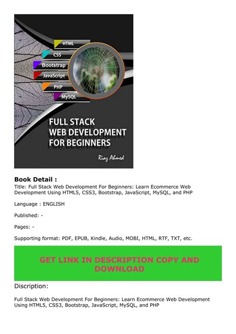 [PDF] Full Stack Web Development For Beginners: Learn Ecommerce Web Development Using HTML5 ...