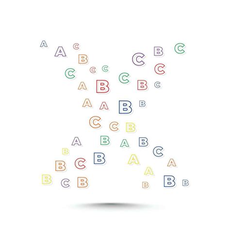 Alphabet logo design template with abc letters 27473398 Vector Art at Vecteezy