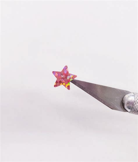 Light Pink Star Stickers Set of 50 100 or 250 Pink Glitter - Etsy