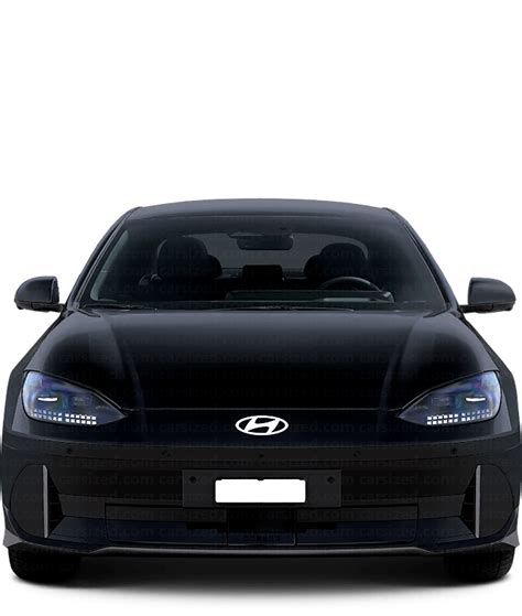 Hyundai Ioniq 6 2022-present Dimensions Front View