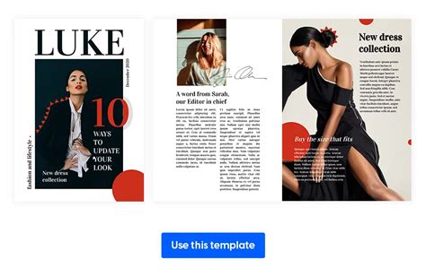 Fashion Magazine Layout Ideas