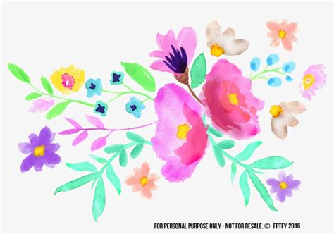 Watercolor Spring Flowers - Spring Watercolor Flowers Png Transparent PNG - 2724x1907 - Free ...