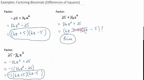 Factoring Binomials Calculator With Steps