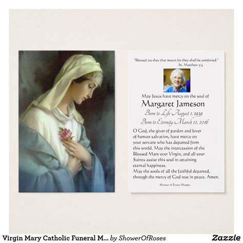 Catholic Prayer Cards Funeral, #Sacred Heart Catholic Funeral Memorial Holy Card ...