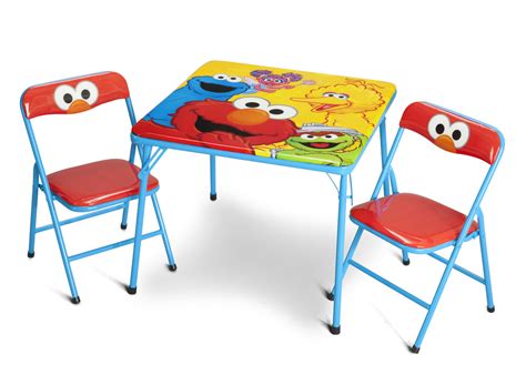 Sesame Street Metal Folding Table & Chair Set | deltaplayground