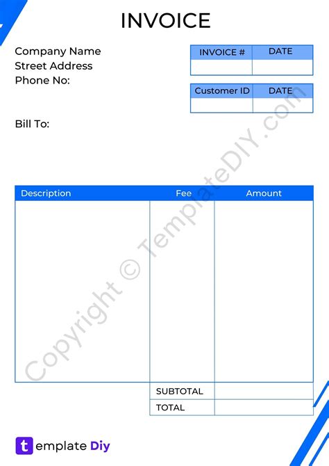 QuickBooks Invoice Template Printable PDF, Excel, Word