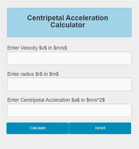 4 Best Centripetal Acceleration Calculator - JSCalc Blog