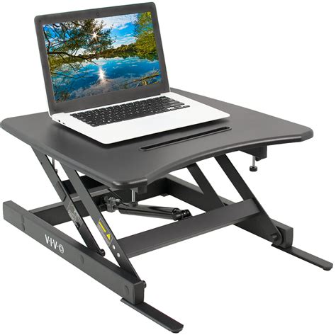 VIVO: VIVO Single Top Height Adjustable 22" Laptop Standing Desk Riser | Sit Stand Converter ...