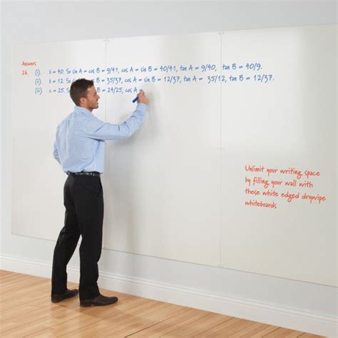 Whiteboard Wall from Utech - 876mm x 597mm - Online Reality