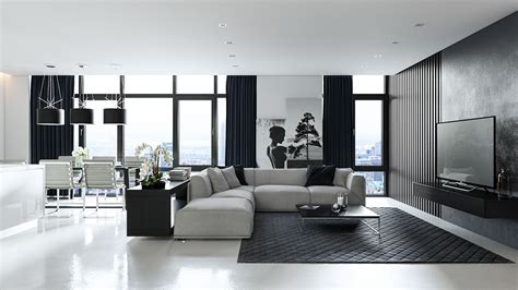 Black and White Living Room designs with Trendy and Perfect Decor Ideas