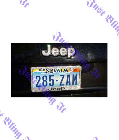 Jeep License plate Frame – Just Bling It LV