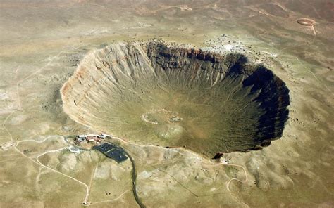 Meteor Crater in Arizona. Read about Earth's amazing meteorite craters on Tano Calvenoa's ...