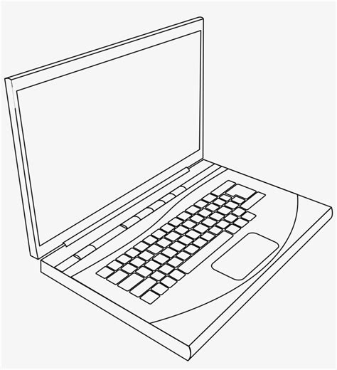 28 Collection Of Notebook Drawing Png - Line Drawing Of Laptop Transparent PNG - 2400x2400 ...