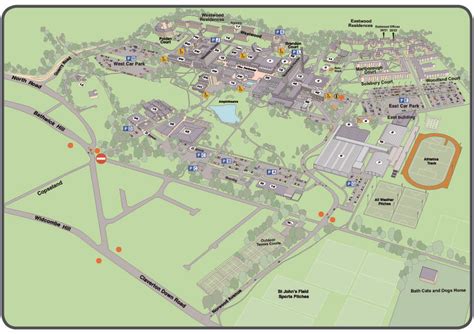 University of Bath map | Team Bath