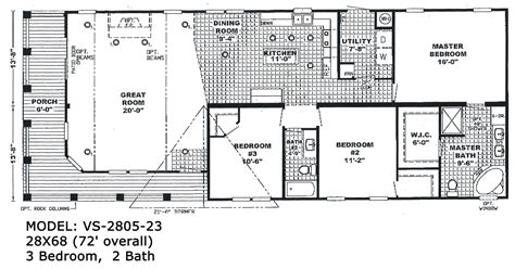 4 Bedroom Single Wide Mobile Home Floor Plans - floorplans.click