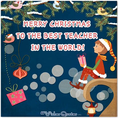 Christmas Messages For Teachers By WishesQuotes