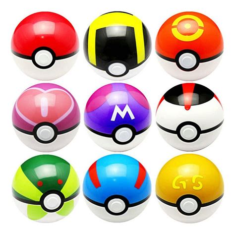 Pokemon Go Cosplay Poke Ball Toy Set (9-Pack)