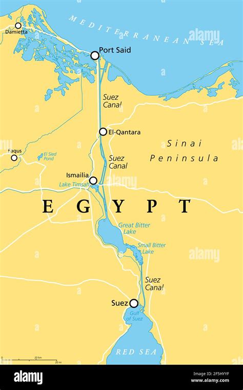 Suez Canal World Map