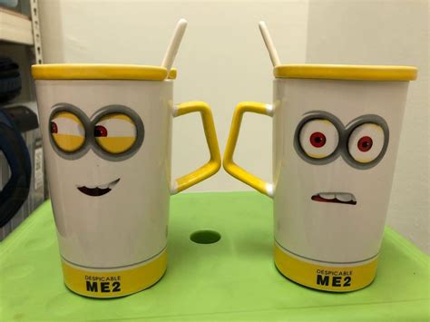 Minions coffee mugs and shot glasses, Furniture & Home Living, Kitchenware & Tableware, Coffee ...