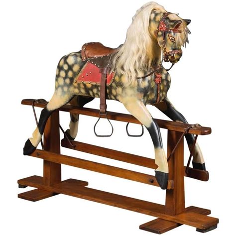 Original Victorian Rocking Horse | Antique rocking horse, Rocking horse, Antique horse