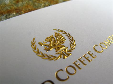 Shiny Gold Foil Embossed Business Card