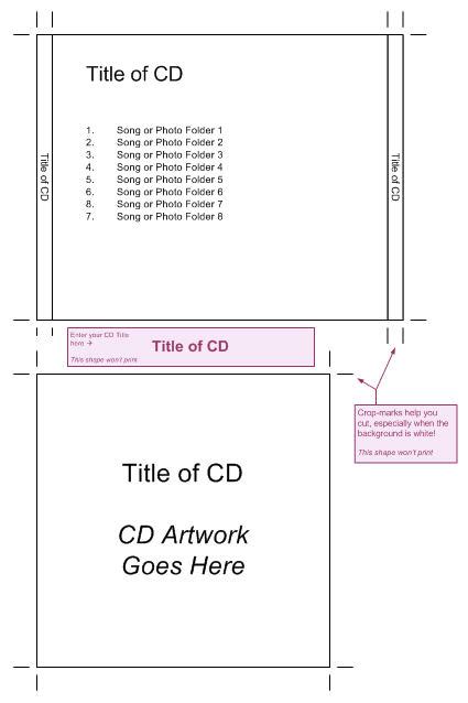 CD Jewel Case Template – Visio Guy