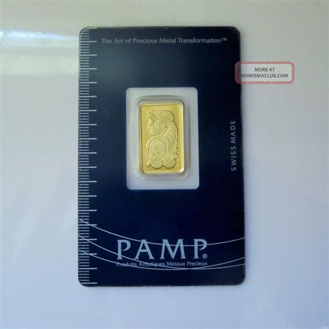 Pamp Suisse 5 Gram Fine Gold Bar - Inside Packaging