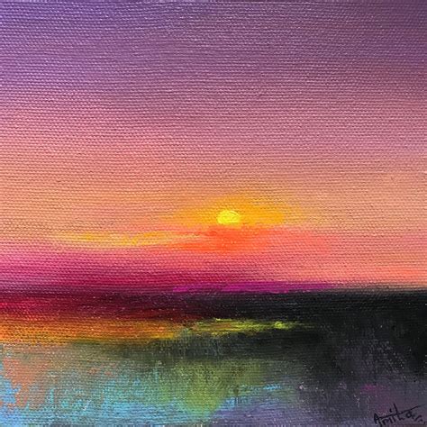 Sunset Sky Painting : Sunset Painting Sunset Art Galaxy Painting Galaxy Art | Etsy : See more ...