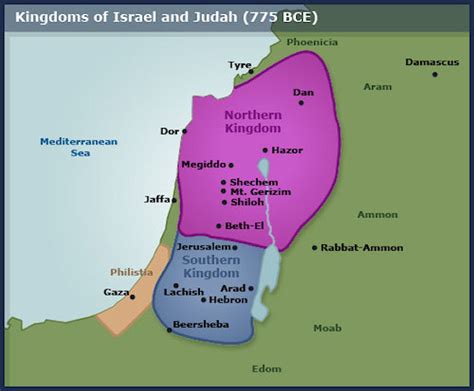 Maps - Kingdoms of Israel and Judah