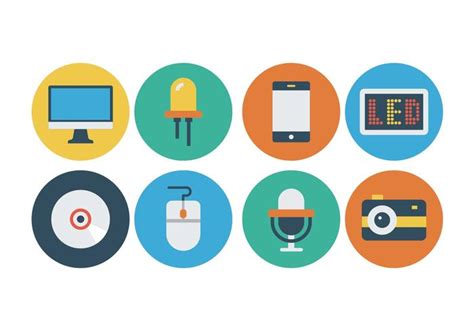 Free Flat Technology Icons 115370 Vector Art at Vecteezy