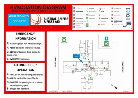 Free Fire Evacuation Plan Template Australia - Printable Form, Templates and Letter