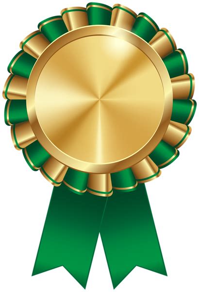 Rosette Ribbon Green Transparent Image | Free clip art, Ribbon png, Certificate design template