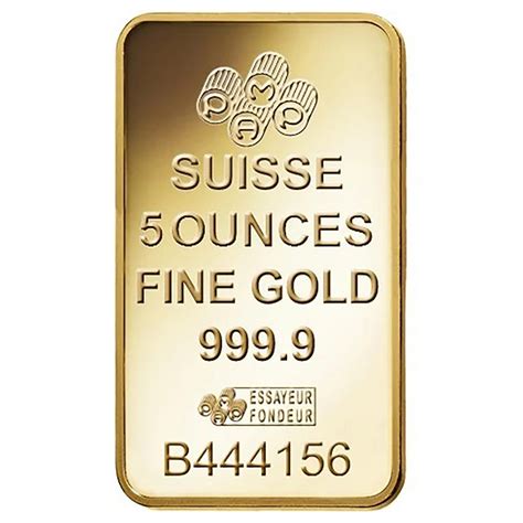 PAMP Suisse 5 Ounce Gold Bar Minted - Bulish Gold