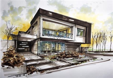 √ Modern House Sketch