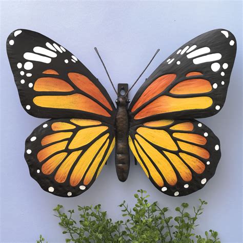 Metal Monarch Butterfly Wall Art | Bits and Pieces