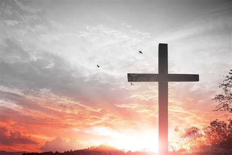 Crucifixion of Jesus Christ - Cross at Sunset Stock Photo - Image of crossn, celebration: 109226326