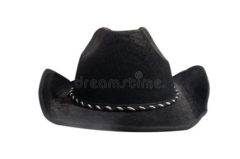 Black Cowboy Hat Front View