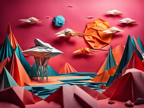 ORIGAMI ALIEN PLANET by ebenblue on DeviantArt