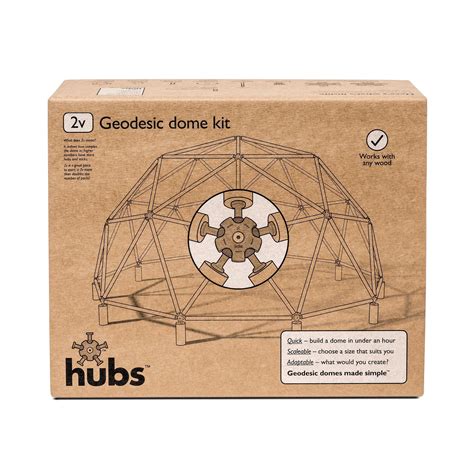 Buy hubs Geodesic Dome Kit - Scalable - DIY - Garden Building - Architecture - Buckminster ...