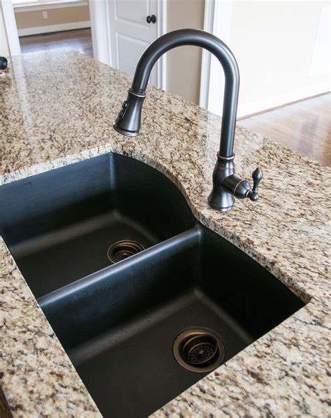 Black Granite Quartz Composite Undermount Kitchen Sink | Needlewoksinc