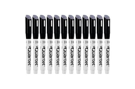 Quartet Classic Low Odor Dry-Erase Markers, Fine Tip, DryGuard Ink, Black, 12 Pack | Markers ...