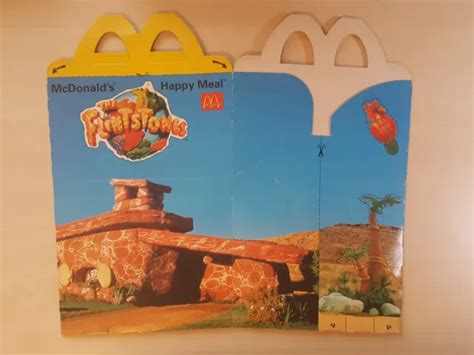 THE FLINTSTONES MOVIE - 1994 - McDonalds Unused Happy Meal Box #B2549 £1.99 - PicClick UK